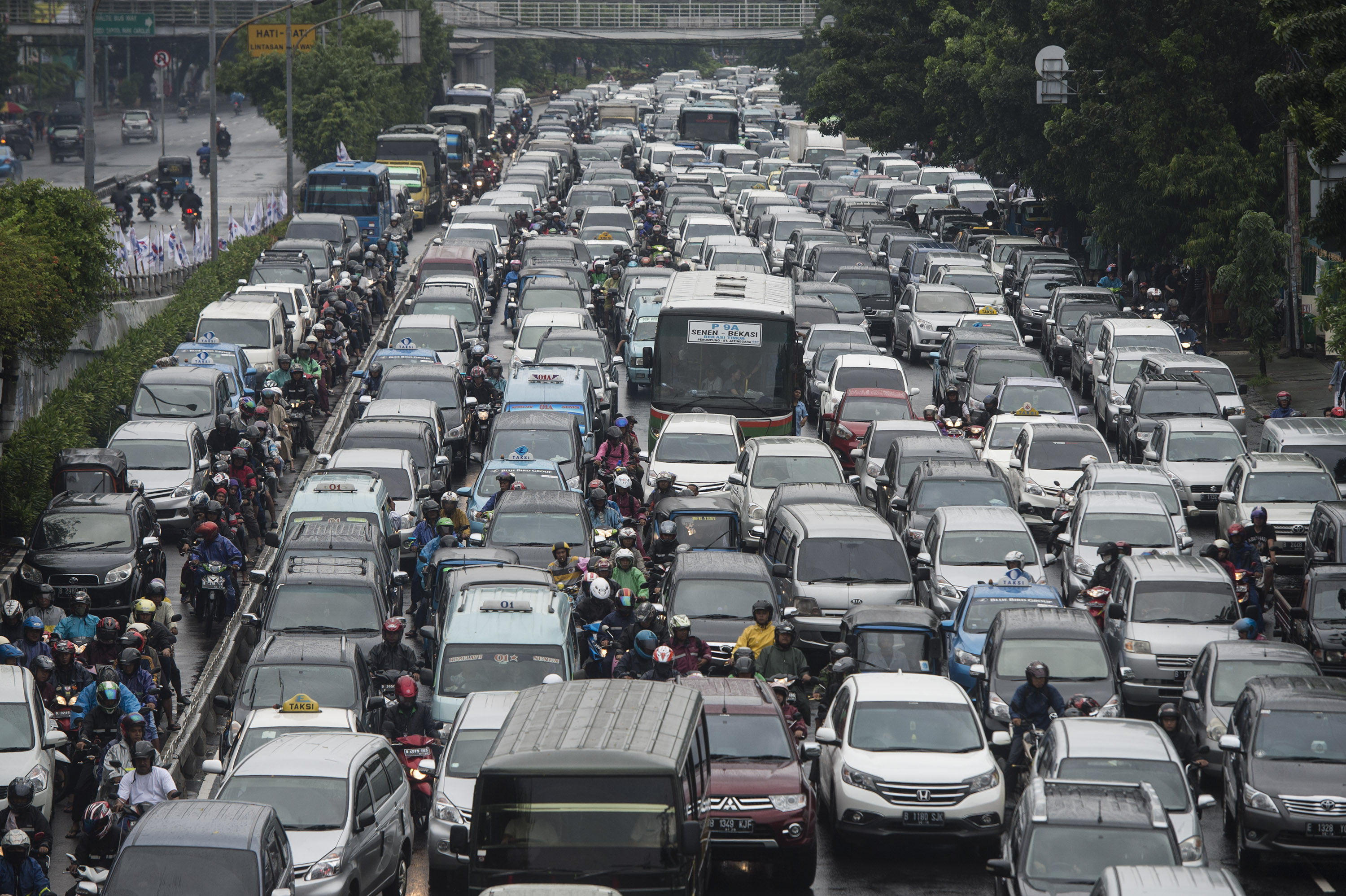 kemacetan lalu lintas di jakarta