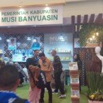 Wapres Gunakan Syal Gambo Muba, Stand Muba di AOE 2023 Curi Perhatian Pengunjung