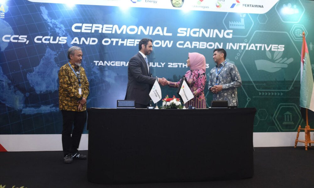 Jajaki Potensi Kerja Sama Riset, Pengembangan, dan Implementasi Pengurangan Emisi Karbon, Pertamina Teken Kesepakatan dengan Partner