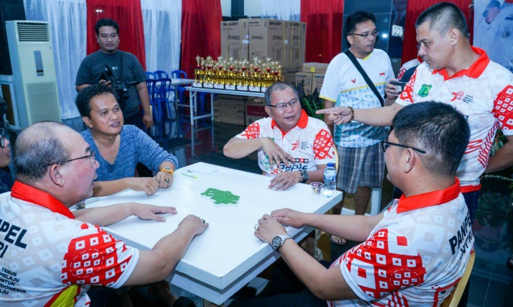 Meriahkan HUT RI ke-78, Pj Bupati Muba Buka Turnamen Gaplek dan Kartu Song 