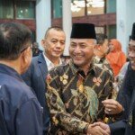 Pj Bupati Muba Apriyadi Mahmud juga dinobatkan anugerah PWI Sumsel sebagai Birokrat Peduli Pers. 