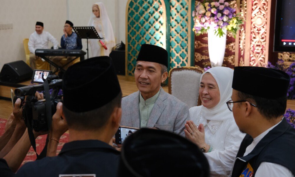Pesan Ratu Dewa untuk masyarakat Palembang saat Open House Idul Fitri, simak yuk, siapa tahu bisa jadi bahan renungan !
