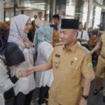 Tancap gas, hari pertama masuk kerja,Pj Bupati Muba langsung pimpin apel bersama & halal bihalal, ingatkan 3 hal penting