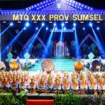 Malam pembukaan MTQ XXX Tingkat Provinsi Sumsel 2024, Lima Qori Internasional, tampilkan kolaborasi Hadroh