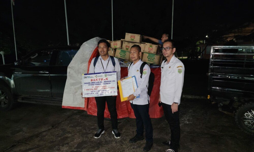 Respon Pusri terhadap bencana banjir di Baturaja