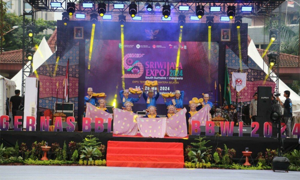 Komit Pj. Gub Sumsel  saat buka Sriwijaya Expo 2024