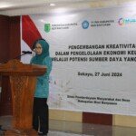 Peningkatan Ekonomi Keluarga, TP PKK Muba Gelar Pelatihan Pengembangan Kreativitas melalui Potensi Sumber daya yang Dimiliki