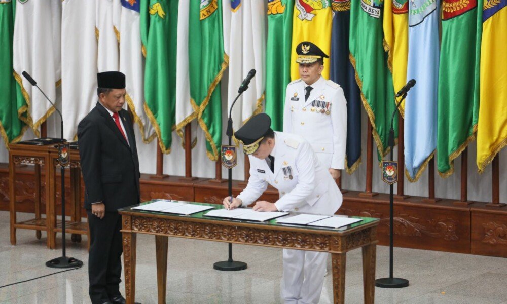 Mendagri Lantik Penjabat (Pj) Gubernur Sumatera Selatan Elen Setiadi gantikan Agus Fatoni