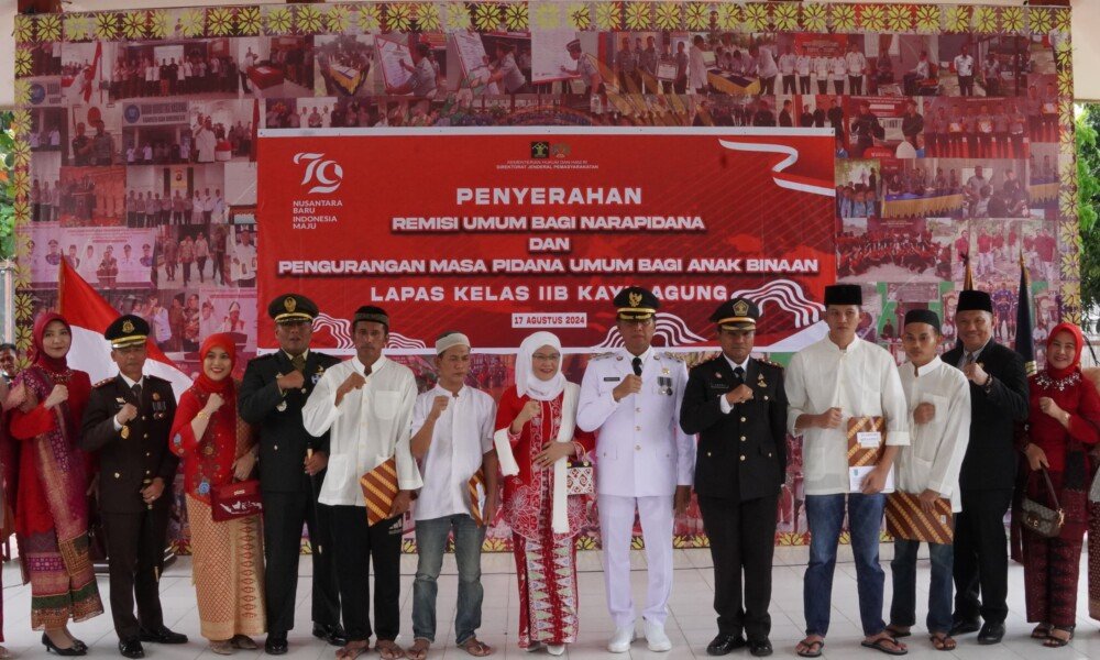 Pj Bupati OKI serahkan remisi secara simbolis kepada Narapidana dan Anak Binaan