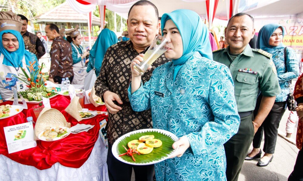 Mantap! ada masakan serba ikan dari emak-emak di Muba, Wujudkan generasi emas bebas stunting kata Pj Bupati