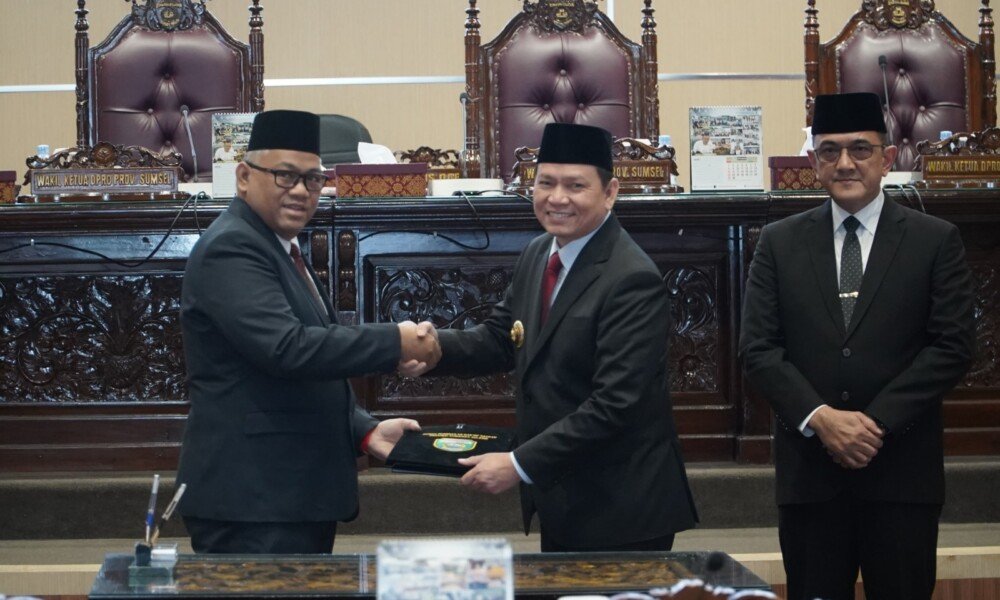DPRD Sumsel dan Pj Gubernur Tandatangani Nota Kesepakatan Bersama Terhadap Perubahan KUA dan PPAS APBD 2024