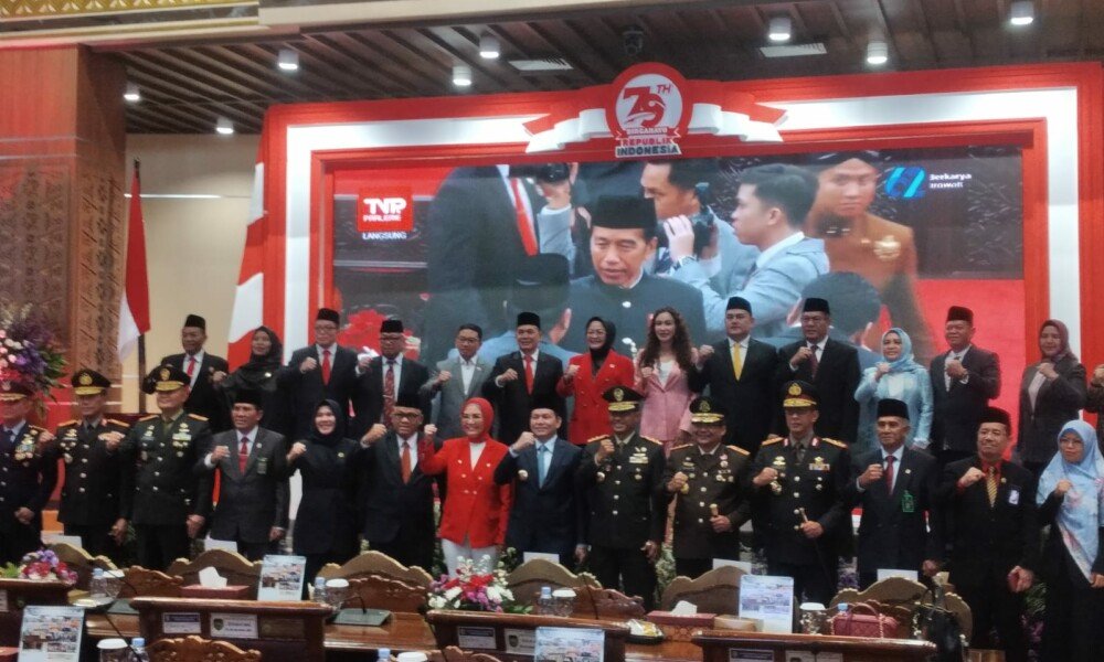 DPRD Prov. Sumsel dengarkan pidato kenegaraan Presiden RI Joko Widodo