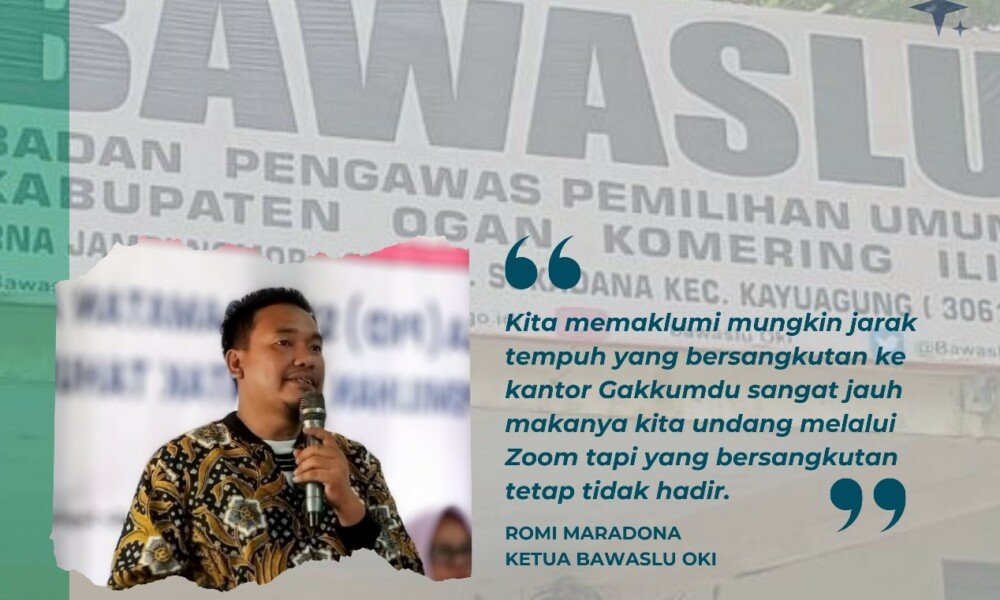 Tak Korperatif, Bawaslu OKI Minta Kades Edi Karso Penuhi Panggilan
