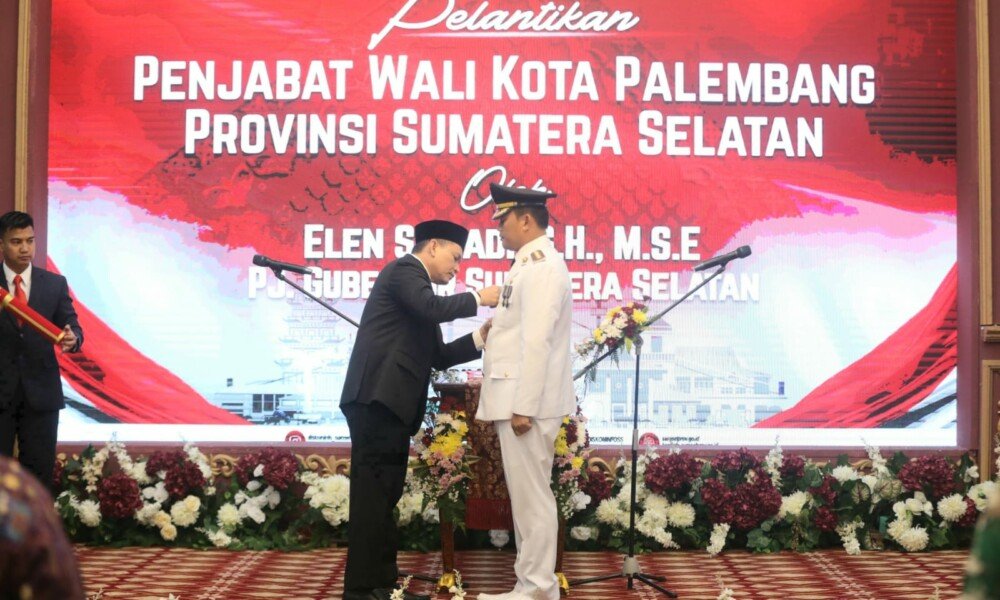 Dr. Cheka Virgowansyah, S. STP M.E Dilantik JadiPj Walikota Palembang Gantikan Dr. A. Damenta