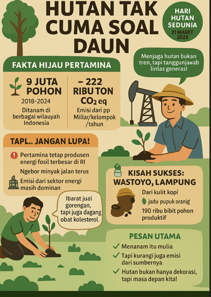 Hutan Tak Cuma Soal Daun, Ia Adalah Nafas, Nasi, & Nasib Kita..
