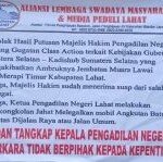 Kepercayaan Publik Lahat Goyang Usai Putusan Jembatan