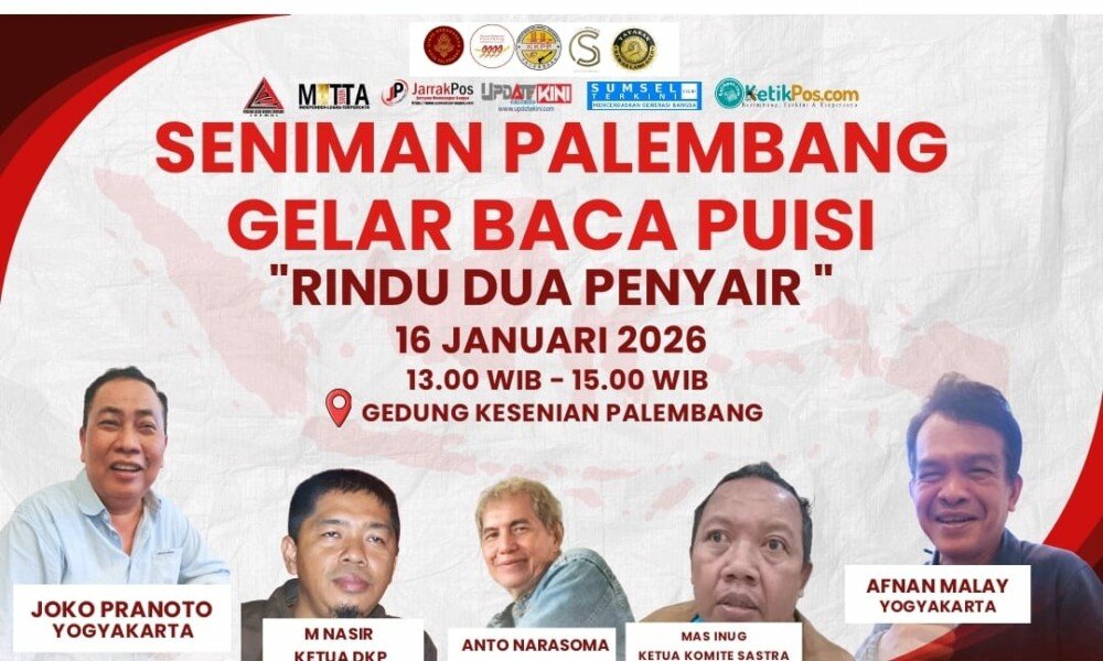 Penyair Nasional Turun ke Akar Rumput, Puisi Menyapa Palembang