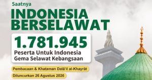 Gema Selawat Kebangsaan Bidik 1.781.945 Peserta, Angkanya Terinspirasi Kemerdekaan