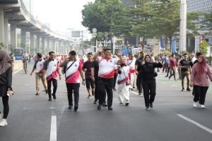 363 Orang Donor Darah, 568 Peserta Sumbang Buku di Balik Jalan Sehat KB-HMI