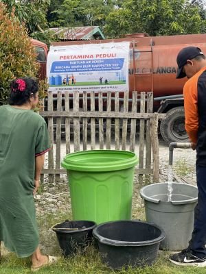 Kilang Plaju Turun Tangan! Akses Air Warga Sigi Terganggu Pascagempa, 75 Ribu Liter Air Dikirim