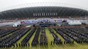 Wamendagri Tegaskan Peran Satlinmas Hadapi Karhutla, 3.000 Anggota Berkumpul di Palembang