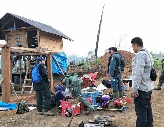 40 Hektare Zona Inti TNBBS Dirambah, 4 Tersangka Kini Ditahan