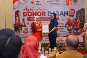 Stok Darah Palembang Masih Kurang 3.000 Kantong, Donor di Novotel Hampir Capai Target 250