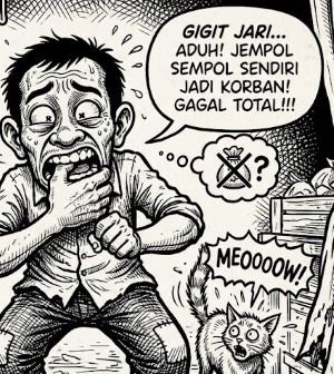 Gigit Jari, Bedu Salah Paham sampai Jempol Sendiri Jadi Korban