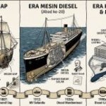 Kapal Bermesin Bukan Ciptaan Satu Orang, Perjalanannya Dimulai dari Mesin Uap hingga Diesel