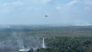 Karhutla, Api Padam, Kabut Asap Muncul Lagi, Bara Masih Membara di Bawah Tanah