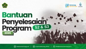S2-S3 Belum Kelar? Ada Bantuan dari Kemenag, Nilainya Bikin Kaget, Cek Syaratnya