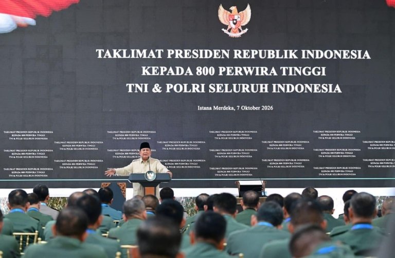Prabowo Panggil 800 Pati TNI-Polri ke Istana, Ada Pesan Jelang 2 Tahun